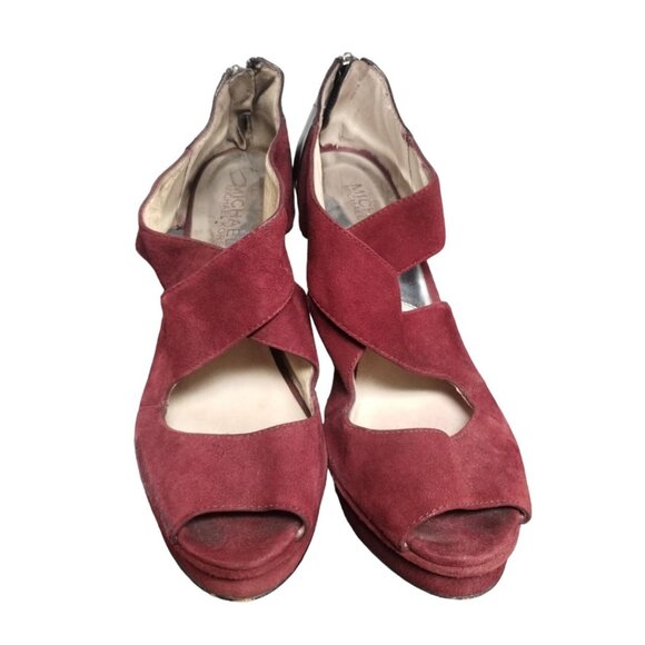 Micheal Kors Shoes - Michael Kors Women's Burgundy Pump Platforms Size 8M SKU 1847